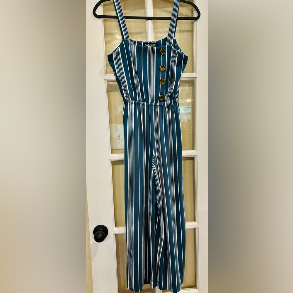 Women’s jumpsuit, vertical striped , size Small